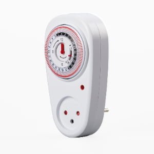 Adjustable Mechanical Timer Plug, 24 Hour On/Off Switch Timer For Household Use