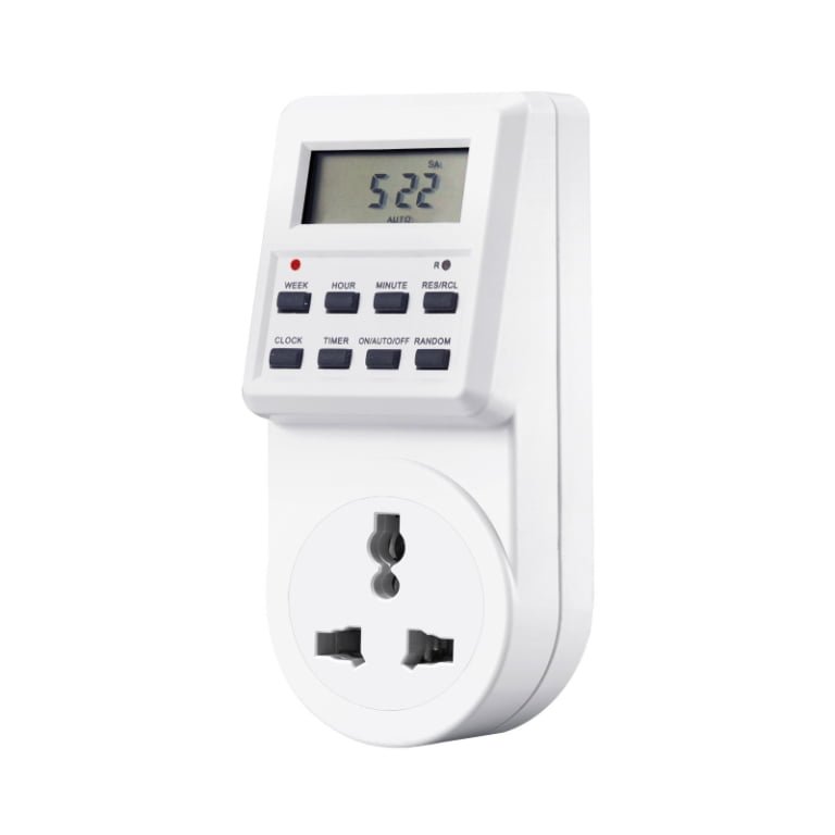 Electrical Programmable Timer Plug, OEM Indoor 7 Day Auto Time Controller