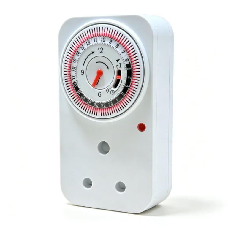 Indoor Daily Mechanical Timer Plug, Cyclic On/Off Time Controller For Kitchen Use