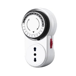 24H Cyclic Mechanical Time Clock, Adjustable Auto Off Timer Socket For Home
