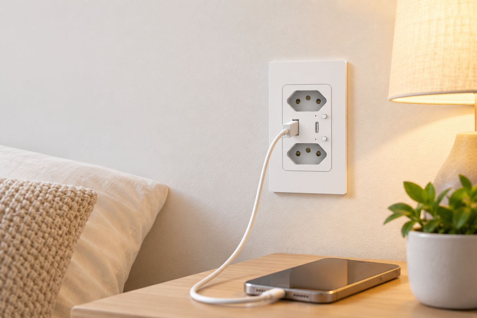 integrated switch and socket