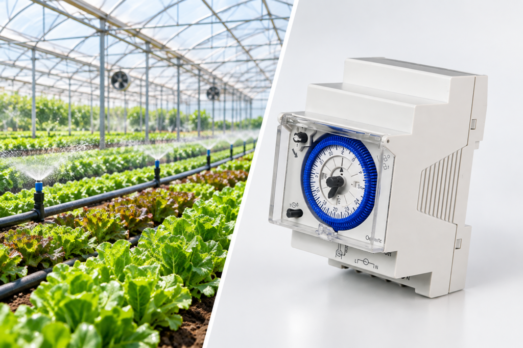 Greenhouse Irrigation — Scheduled Agricultural Equipment Control
