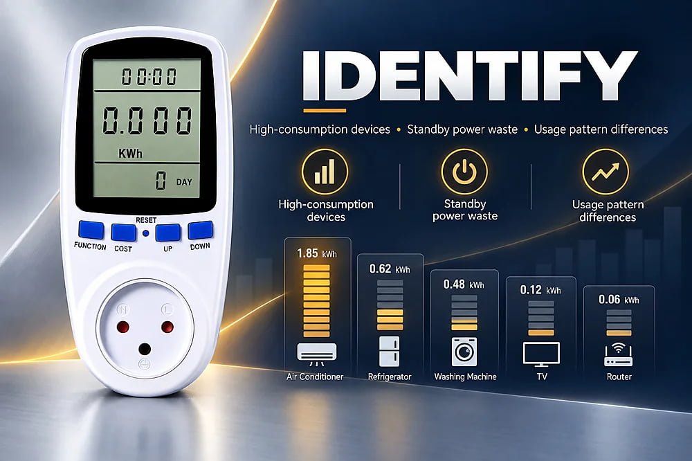 Household devices being monitored for power consumption