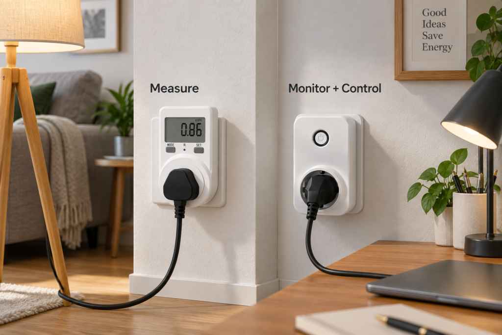 Plug-In Power Meter for Home Appliances — Energy Measurement and Load Control