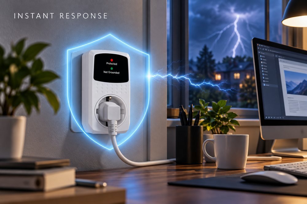 Surge Protector for Computers and Office Equipment — Fast Response Protection