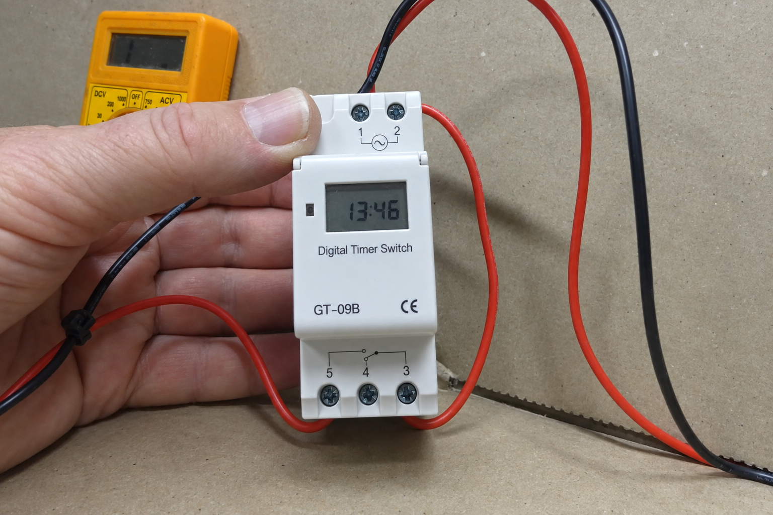 din rail timer with contactor