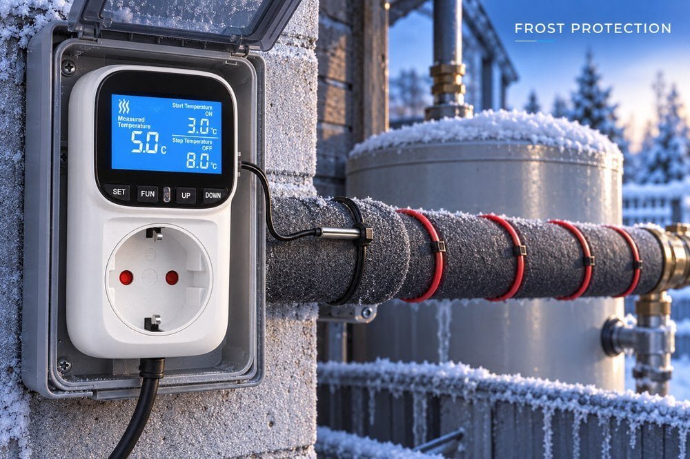 water pipe anti-freeze temperature controller
