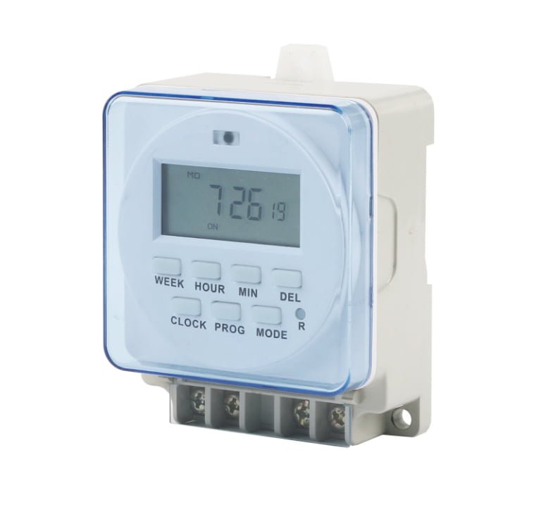 Electronic Timer with 1‑Min/1‑Sec Setting – 7‑Day Max, 20 Programs, 16A, Korea Proven