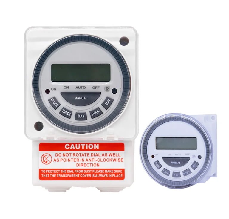GT-08B Enclosed Digital Timer – Weather‑Ready Housing, 7‑Day, 16 ON/OFF, 16A Rating