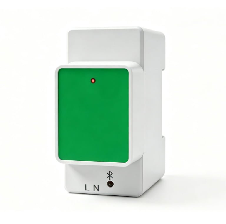 AC DIN Rail Energy Meter, 70–260V, 100A, Power Factor & Frequency Monitor