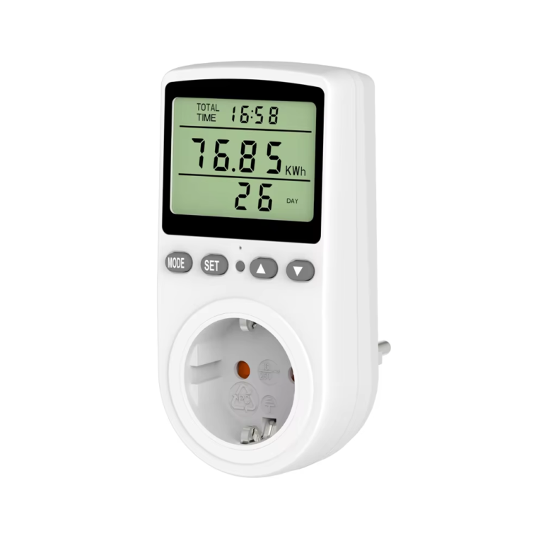 All‑in‑One Energy & CO₂ Meter – Large VA Display with Backlight, 16A for Home Appliances