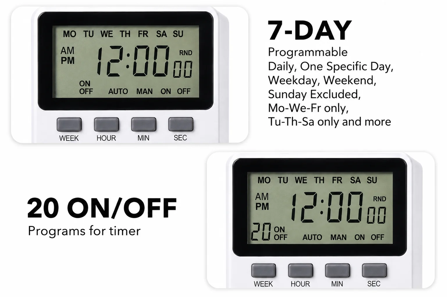 steps to program digital timer socket