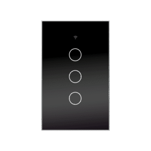 WiFi Smart Wall Switch, 3-Gang Touch Control, Remote App & With White, Gold, Black and Grey Options.