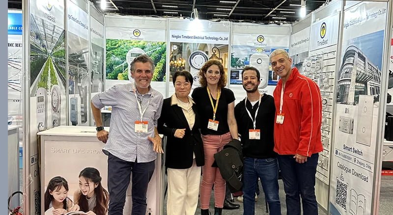 TIMEBEST team at international industry exhibition -- meeting with global partners