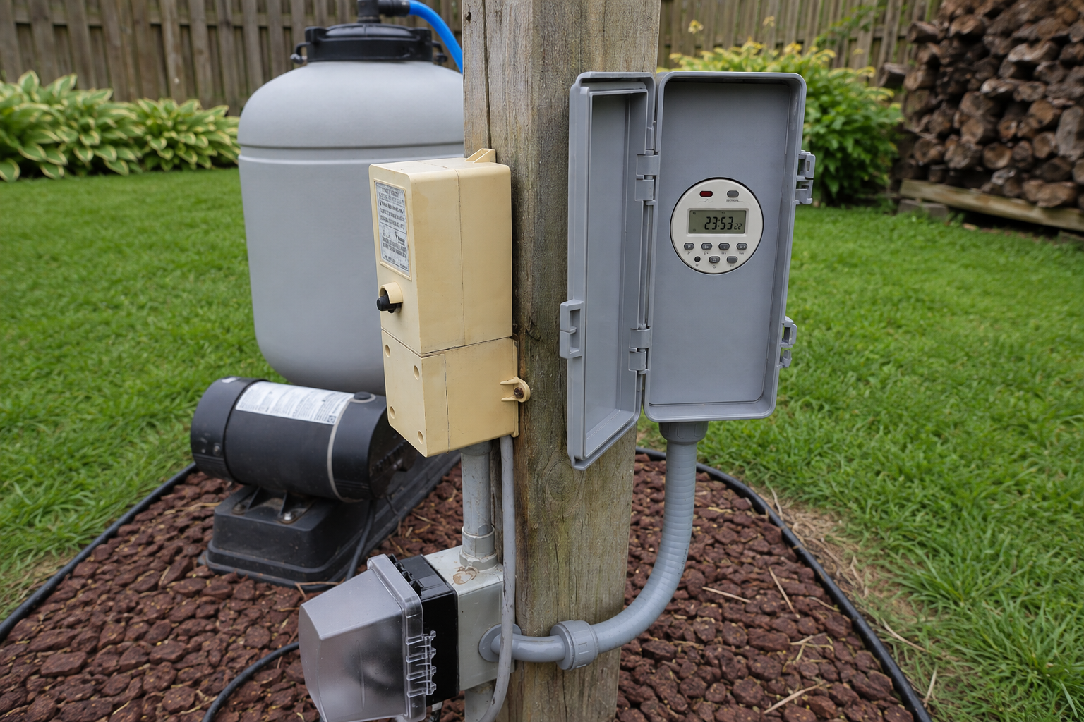 Industrial timer product used for outdoor irrigation