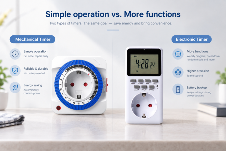 Which type is better, mechanical OR digital timer sockets?