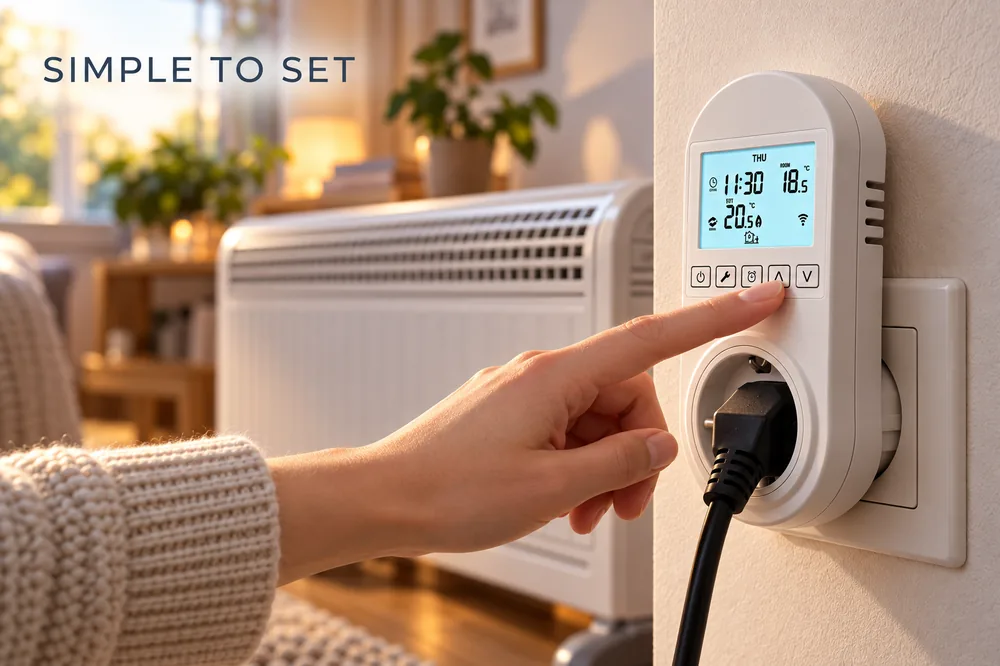 flexible scheduling energy saving thermostat