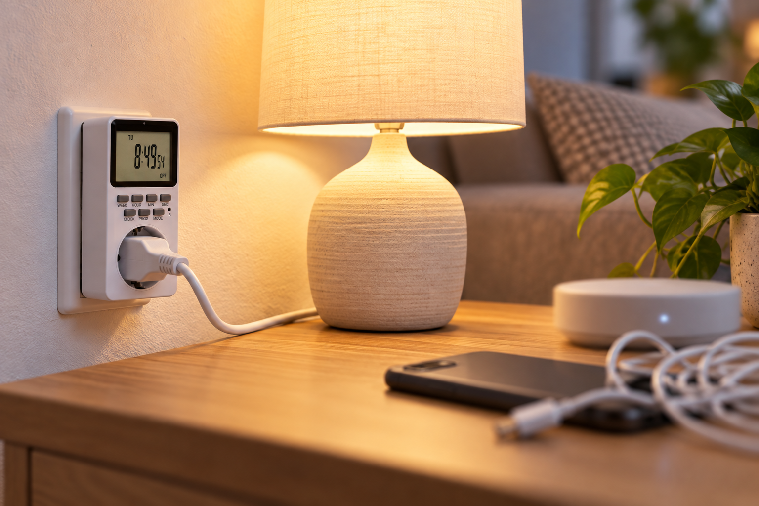 setting daily schedule for home appliances