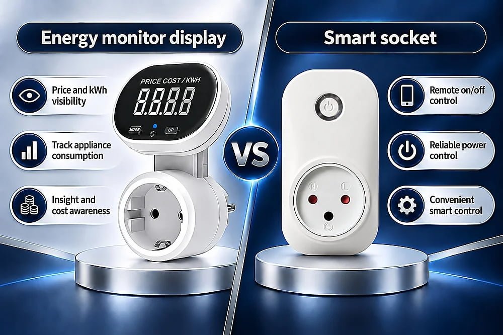 Energy Monitoring vs Smart Socket Control